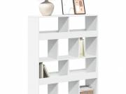 vidaXL fehér szerelt fa könyvespolc 100 x 33 x 125,5 cm