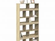 vidaXL sonoma tölgy színű szerelt fa könyvespolc 100 x 33 x 187,5 cm