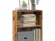 vidaXL antik fa színű szerelt fa könyvespolc 60 x 24 x 76 cm