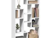 vidaXL fehér szerelt fa könyvespolc 72 x 20 x 120,5 cm