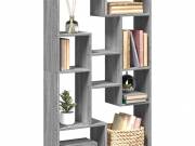 vidaXL szürke sonoma színű szerelt fa könyvespolc 72 x 20 x 120,5 cm