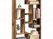 vidaXL antik fa színű szerelt fa könyvszekrény 72 x 20 x 120,5 cm