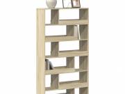 vidaXL sonoma tölgy színű szerelt fa könyvespolc 100 x 33 x 187,5 cm