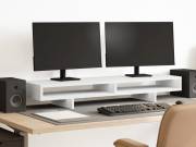 vidaXL fehér szerelt fa monitorállvány 100 x 27 x 15 cm