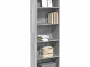 vidaXL szürke sonoma színű szerelt fa könyvespolc 60 x 30 x 189 cm