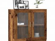 vidaXL antik fa színű szerelt fa könyvszekrény 82,5 x 30,5 x 80 cm
