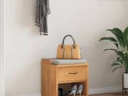 vidaXL SANDNES tömör fenyőfa előszobapad 45x40x50 cm