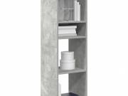 vidaXL könyvszekrény betonszürke 34x31x112 cm szerelt fa