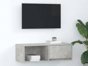 vidaXL betonszürke szerelt fa TV-szekrény 80x31x25,5 cm