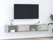 vidaXL 2 db betonszürke szerelt fa TV-szekrény 80x31x25,5 cm