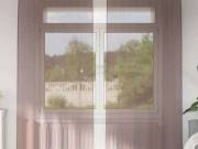 vidaXL 2 db barna fátyolfüggönyök fülecske tetejével 140x260 cm