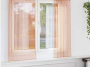 vidaXL 2 db terrakotta fátyolfüggönyök hurokkal 140x140 cm