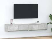 vidaXL 2 db betonszürke szerelt fa TV-szekrény 80x31x25,5 cm