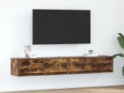 vidaXL 2 db füstös tölgy színű szerelt fa TV-szekrény 80x31x25,5 cm