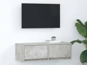 vidaXL betonszürke szerelt fa TV-szekrény 80x31x25,5 cm