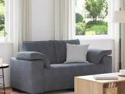 vidaXL sötétszürke bársony loveseat kanapé 160x77x82 cm