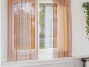 vidaXL 2 db terrakotta voile függönyök rúd zsebekkel