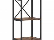 vidaXL Könyvespolc 40 x 30 x 85 cm Szerelt Fa Füstölt tölgy