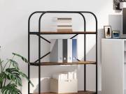 vidaXL Könyvespolc 3 szintes 80 x 30 x 109 cm Szerelt fa Öreg fa
