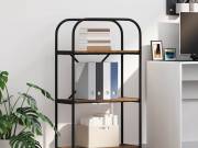 vidaXL Könyvespolc 3 szintes 60 x 30 x 109 cm Szerelt fa Öreg fa