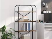 vidaXL Könyvespolc 4 szintes 80 x 30 x 146 cm Szerelt fa Öreg fa