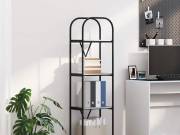 vidaXL Könyvespolc 4 szintes 40 x 30 x 146 cm Szerelt fa Szürke Sonoma