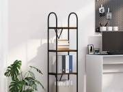 vidaXL Könyvespolc 4 szintes 40 x 30 x 146 cm Szerelt fa Füstölt tölgy