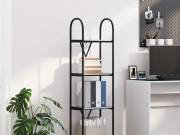 vidaXL Könyvespolc 4 szintes 40 x 30 x 146 cm Szerelt fa Szürke Sonoma
