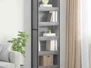 vidaXL Könyvespolc 60 x 30 x 189,5 cm Szerelt Fa Szürke Sonoma