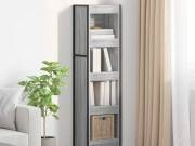 vidaXL Könyvespolc 40 x 30 x 155 cm Szerelt Fa Szürke Sonoma