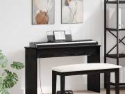 vidaXL Billentyűállvány Fekete tölgy 100 x 32 x 64 cm Faanyag