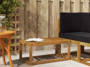 vidaXL Kültéri Zsámoly Pad Természetes 79 x 43 x 37 cm Tömör Akácfa