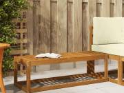 vidaXL Kültéri Szék Pad Természetes 115 x 43 x 37 cm Tömör Akácfa
