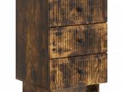 vidaXL Éjjeliszekrény Füstös Tölgy 43 x 41 x 66,5 cm Szerelt Fa