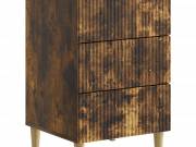 vidaXL Éjjeliszekrény Füstös Tölgy 43 x 41 x 66,5 cm Szerelt Fa