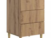 vidaXL Éjjeliszekrény Kézműves Tölgy 43 x 41 x 66,5 cm Szerelt Fa