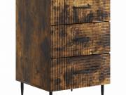 vidaXL Éjjeliszekrény Füstös Tölgy 43 x 41 x 66,5 cm Szerelt Fa