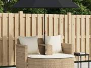 vidaXL Kerti kanapé párnával 8 pcs Beige és Krémszínű polirattan