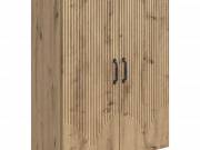 vidaXL Fali szekrény Kézműves Tölgy 66 x 34,5 x 90 cm Szerelt Fa
