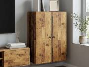 vidaXL Fali szekrény Antik Fa 66 x 34,5 x 90 cm Szerelt Fa