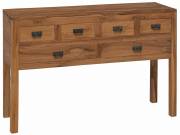 vidaXL Széf Természetes 110 x 35 x 75,5 cm Tömör Teakfa
