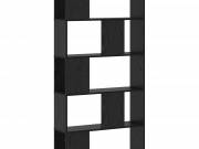 vidaXL Könyvszekrény Fekete tölgy 80,5 x 23,5 x 162,5 cm PB