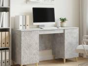 vidaXL Asztal Betonszürke Szerelt Fa 142,5 x 50 x 75 cm
