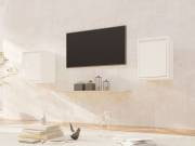 vidaXL 2 darab fehér tömör fenyőfa faliszekrény 100 x 30 x 35 cm