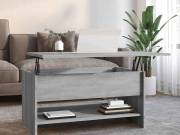 vidaXL szürke sonoma színű szerelt fa dohányzóasztal 80 x 50 x 40 cm