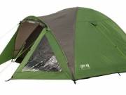 Sátor - Kemping sátor 4-személyes szürke/zöld – kettős réteg - 240/210+100/130 cm Új.