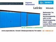 Mobilgarázs Akrilbevonatú garázs 7m x 5m. tel: 06 1 580 83 23
