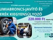 Gumiabroncs javító és kerék kiegyensúlyozó tanfolyam képzés oktatás vizsga 