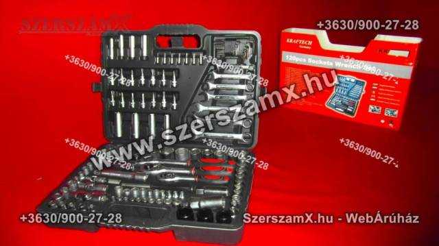 Kraftech 120db-os Krova Dugókulcs Racsnis Szerszámkészlet - KrafTech ...
