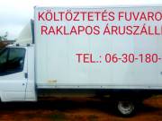 Költöztetés Fuvarozás Raklaposáru szállítás